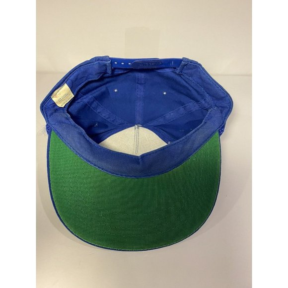 Vintage Yupoong ACT Safety Award Blue Snapback Hat - Picture 5 of 6